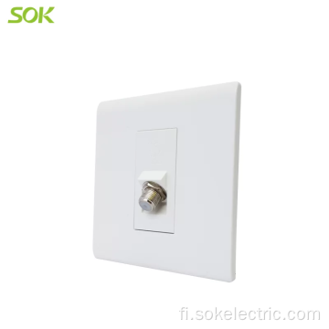 1Gang TV Satellite Socket Outlet 45 astetta UK